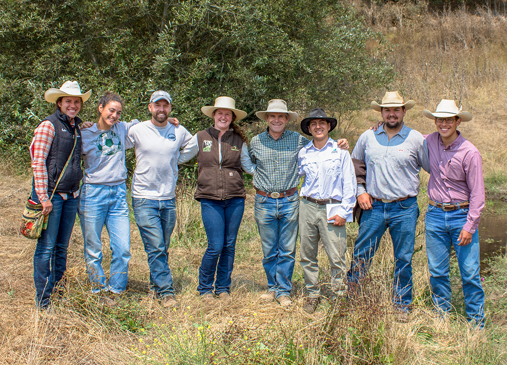 Catie (on the left) with TKREF team members at Morris Grassfed